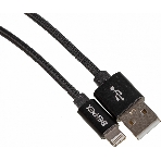 Кабель USB (m)-Lightning (m) 2м черный, фото 1