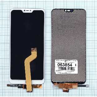 Дисплей для Xiaomi Redmi 6 Pro, Mi A2 Lite в сборе с тачскрином белый