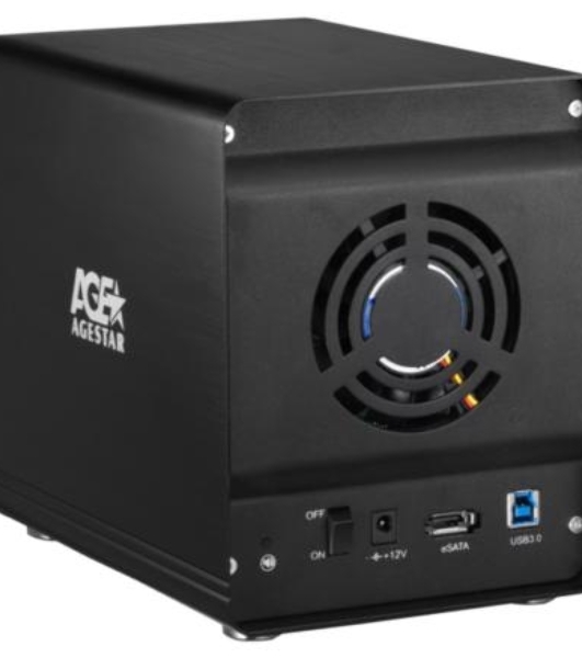 Внешний корпус для HDD AgeStar 3C4B3A1 SATA II алюминий черный LCD 3.5'