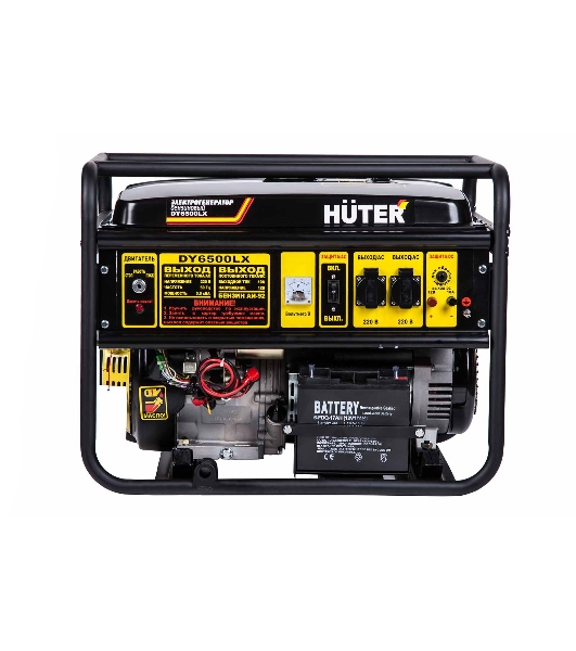 Электрогенератор бензиновый Huter DY6500LX, 5.5 кВт, 71 дБ, 89 кг