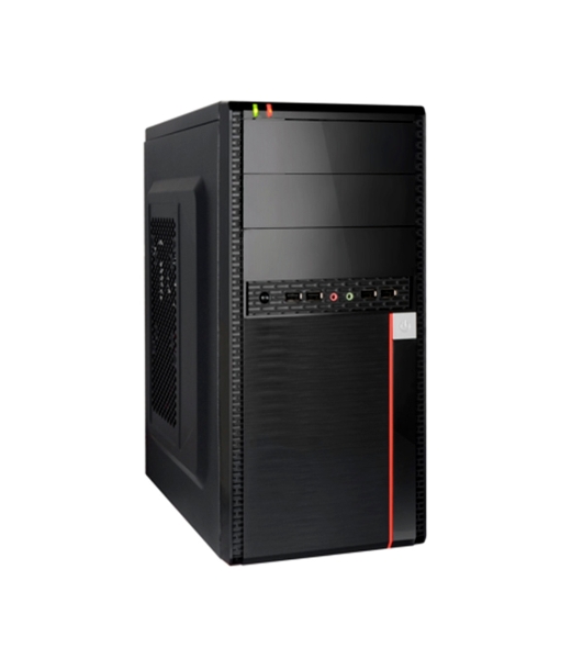 Компьютерный корпус ExeGate EX284038RUS Minitower BA-204U Black, mATX, (AA500, 80мм), 2хUSB+2хUSB 3.0, Audio