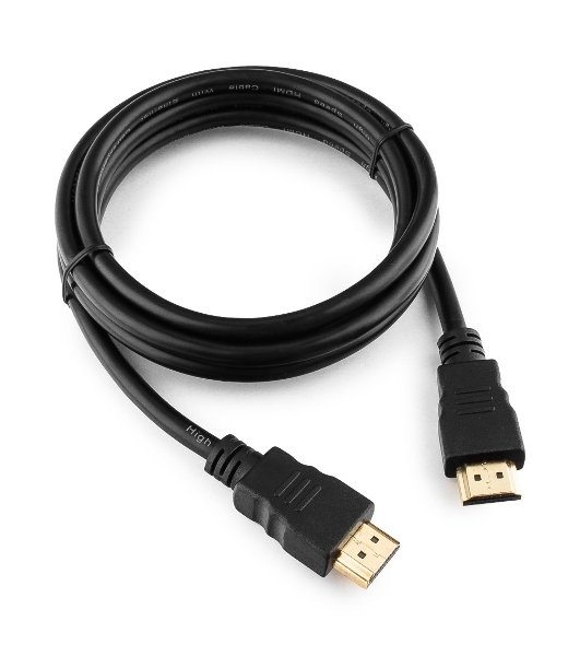 Кабель Cablexpert HDMI CC-HDMI4-5, 19M/19M, v2.0, медь, позол.разъемы, экран, 1.5м, черный, пакет