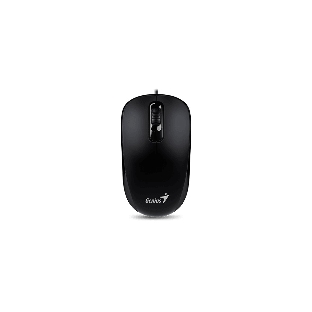 Мышь проводная Genius DX-110 черный, 1000 dpi, USB, кнопки - 3