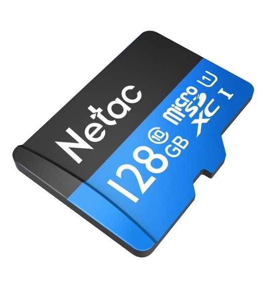 Флеш карта MicroSDXC 128Gb Netac Class 10 UHS-I U1 P500 Standart + адаптер NT02P500STN-128G-R