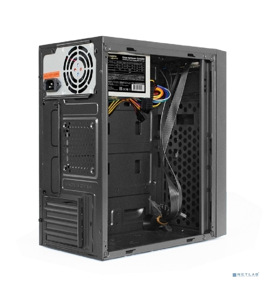Компьютерный корпус Minitower ExeGate BAA-113-AAA350 (mATX, БП AAA350 с вент. 8см, 2*USB, аудио, черный)