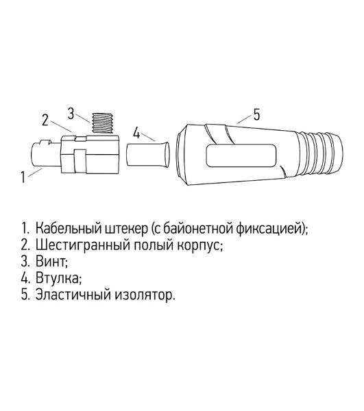 Вилка кабельная (вставка) Rexant модель СКР (шт.) 10-25