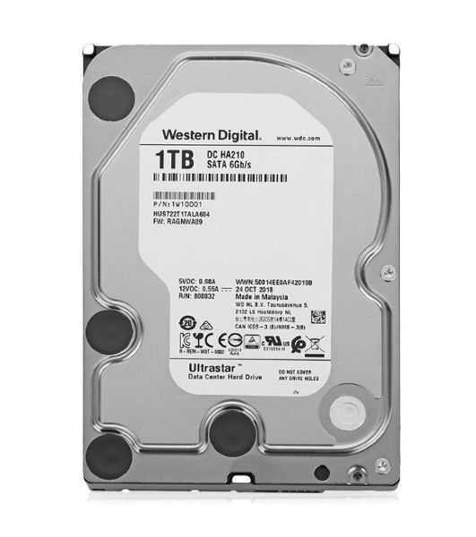 Жесткий диск Western Digital 1TB Ultrastar 7K2 (HUS722T1TALA604) Serial ATA III, 7200 rpm, 128Mb buffer