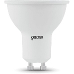 Лампа светодиодная Gauss черный 5Вт цок.: GU10 рефлек. 220B 4100K св. свеч. бел. ней. MR16 (упак.: 10 шт), фото4
