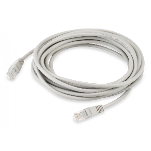 Патч-корд Buro LSZH UTP cat.5e 5м серый RJ-45 (m)-RJ-45 (m)