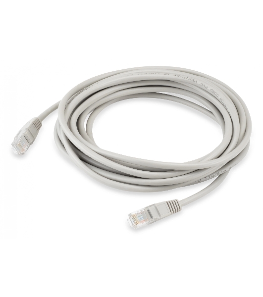 Патч-корд Buro LSZH UTP cat.5e 5м серый RJ-45 (m)-RJ-45 (m)
