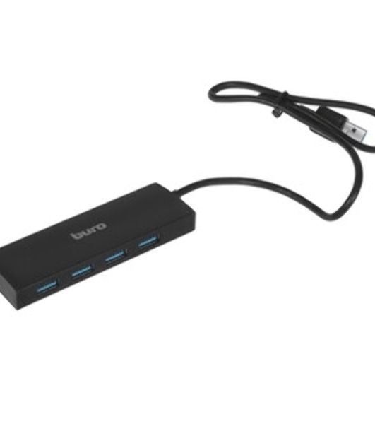 USB-концентратор Buro BU-HUB4-0.5-U3.0, USB 3.0, USB 4 порта, USB