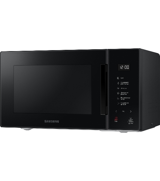 Микроволновая печь Samsung MS23T5018AK/BW черный, 23 л, 800 Вт, переключатели - сенсор