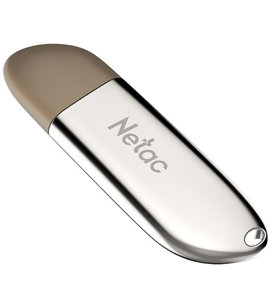 Флешка USB Netac U352 (NT03U352N-032G-20PN), 32Gb, USB 2.0, R/W 50/15, серебристый