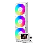 Система охлаждения PCCooler GT360 ARGb Display WH (310W, 360мм, LED temp., белый, ARGb/Fans: 3x120мм, 99CFM, 41.5dBA, 3000RPM/Pump 15dBA, 2600RPM, Rad thickness 27мм/S: 1851, 1700, 1200, 115X, AM5, AM4), фото12