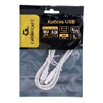Кабель USB2.0 Cablexpert CC-USB2-CMCM-60-1M-W, Type-C/Type-C, 3А, 60Вт, PD/QC3.0, медь, 1м, белый, пакет, фото6