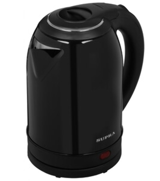 Чайник электрический SUPRA KES-2003N 2 л, 1500 Вт, черный, нержавеющая сталь