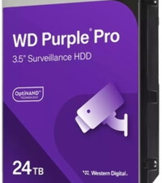 Жесткий диск WD SATA-III 24TB WD240PURP Surveillance Purple Pro (7200rpm) 512Mb 3.5'