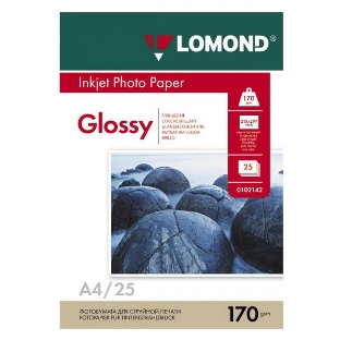 Фотобумага Lomond односторонная глянцевая 170 г/м2 A4/25л.