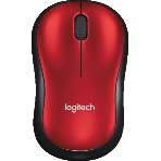 Мышь беспроводная Logitech M185, красный, 1000 dpi, радиоканал, USB, кнопки - 3, фото16