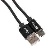 Кабель USB (m)-USB Type-C (m) 1м черный, фото 1