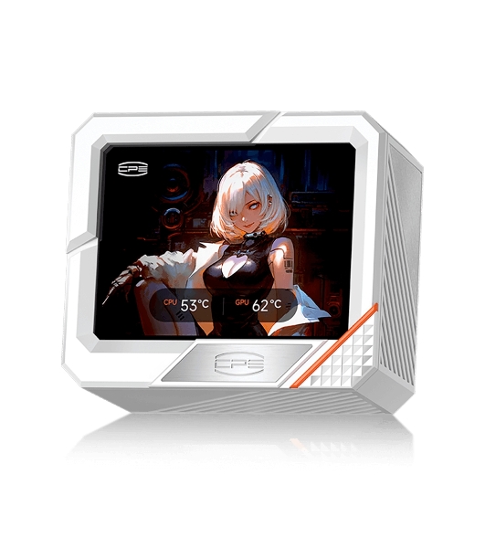 Система охлаждения PCCooler GT360 ARGb Display WH (310W, 360мм, LED temp., белый, ARGb/Fans: 3x120мм, 99CFM, 41.5dBA, 3000RPM/Pump 15dBA, 2600RPM, Rad thickness 27мм/S: 1851, 1700, 1200, 115X, AM5, AM4)