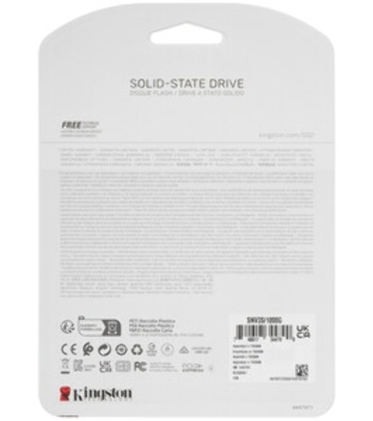 Накопитель SSD Kingston NV3, 1Tb, M.2 2280, NVMe, PCIe 4.0, R/W 6000/4000