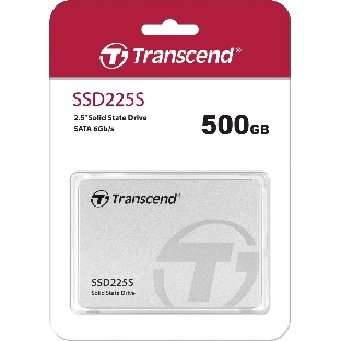 Накопитель SSD 2.5' Transcend 500Gb SSD225S TS500GSSD225S (SATA3, up to 530/480Mbs, 3D NAND, 180TbW, 7мм)