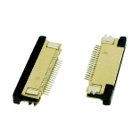 Разъем FPC Half Coverage Bottom Contact 1.0K-BX-16PWB 16 pin высота 2мм шаг 1мм, фото3