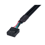 Планка USB 2.0 на заднюю панель низкопрофильная Cablexpert CCUSBRECEPTACLE-LP, 2 порта USB, фото3