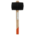 Киянка резиновая Sparta 1130 г, черная резина, деревянная рукоятка, фото11