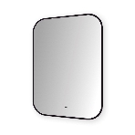 Зеркало Bau Black Rand 60х80, с LED фоновой подсветкой, бесконтактным сенсором, черной окантовкой, фото 1