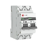 Выключатель автоматический модульный 2п C 25А 4.5кА ВА 47-63 PROxima EKF mcb4763-2-25C-pro, фото 1