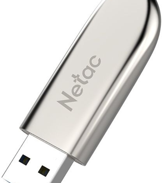 Флешка USB Netac U352 (NT03U352N-064G-20PN), 64Gb, USB 2.0, R/W 50/15, серебристый