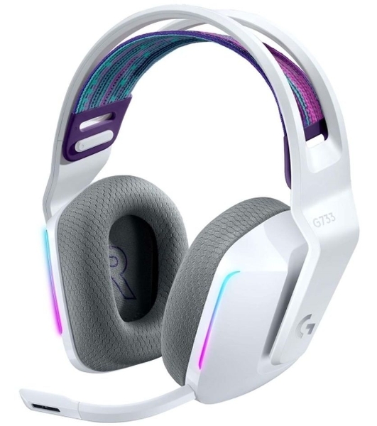 Гарнитура беспроводная LOGITECH G733 LIGHTSPEED Wireless RGb Gaming Headset - белый - 2.4GHZ - EMEA