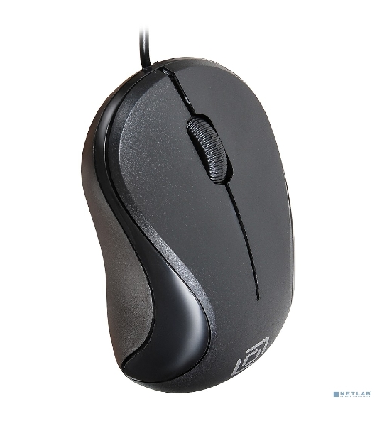 Мышь проводная Oklick 115S черный, 1200 dpi, USB, кнопки - 3