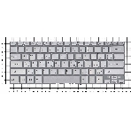 Клавиатура для ноутбука Sony SVF14N FIT серебристая с подсветкой, фото2