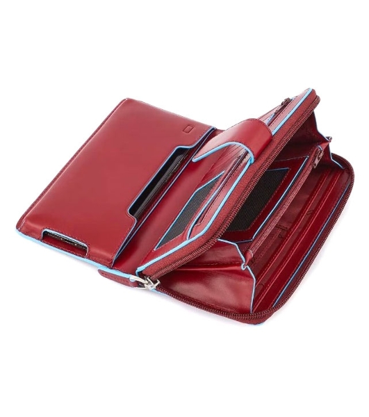 Кошелек женский Piquadro Blue Square PD1354B2R/R красный натур.кожа