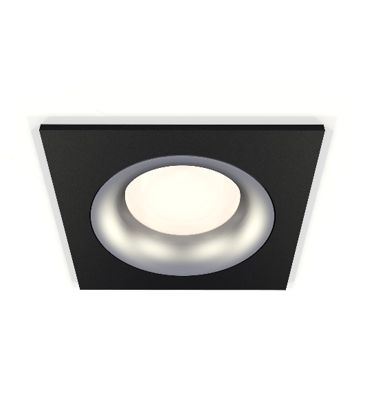 Комплект встраиваемого светильника Ambrella light XC7632004 SBK/MCH черный песок/хром матовый MR16 GU5.3 (C7632, N7013)
