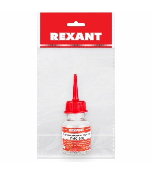 Силиконовое масло Rexant, ПМС-200, 15 мл, носик, (Полиметилсилоксан)