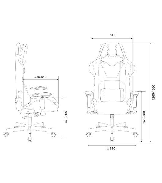 Кресло Бюрократ VIKING KNIGHT LT20 FABRIC черный, ткань, 120 кг, механизм качания
