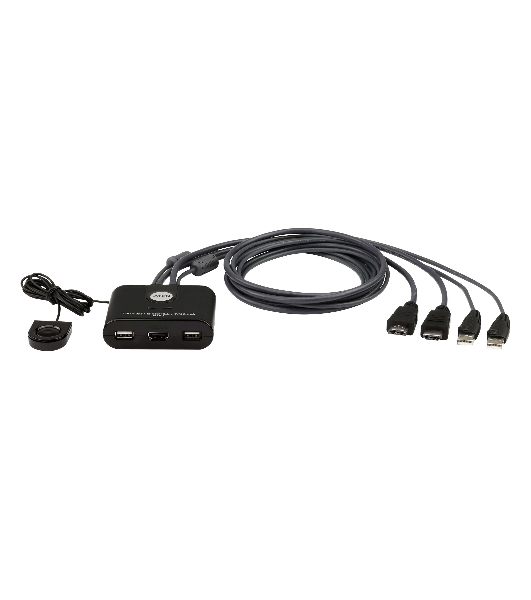 Переключатель KVM 2-Port USB FHD HDMI Cable KVM Switch