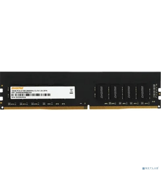 Оперативная память Digma, DDR4, 16GB (1x16GB), 2666MHz, CL19, DIMM