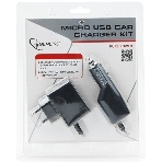 Набор зарядных устройств Gembird с Micro-USB разъемом MP3A-CAR-KIT1 110/220V-5V и 12VDC-5V черный, фото6