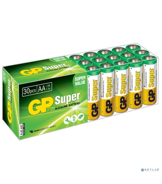 Батарея GP Super Alkaline 15A LR6 AA (30шт)