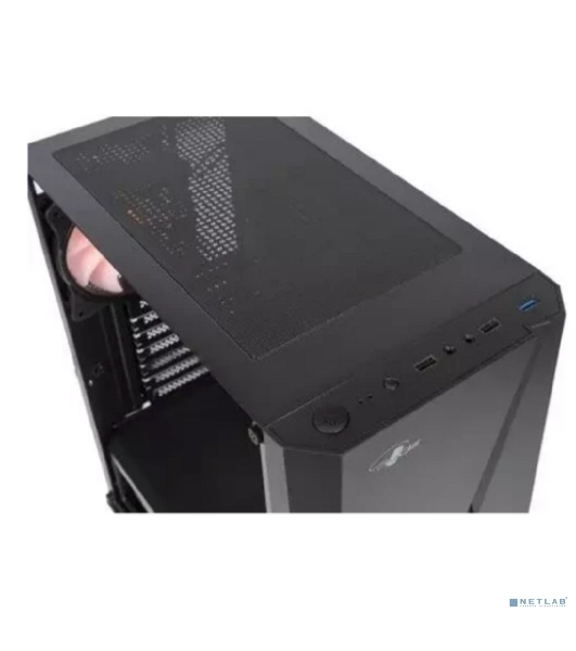 Компьютерный корпус ATX Eurocase A39 ARGb черный без БП закаленное стекло USB 3.0