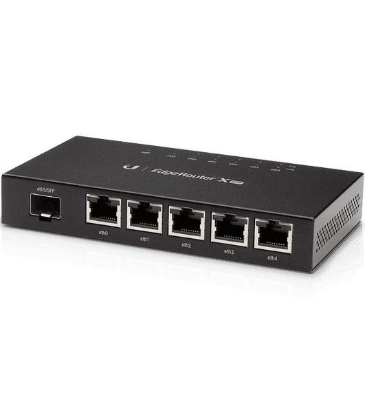 Маршрутизатор UBIQUITI ER-X-SFP 5x Ethernet, 1x SFP, раздача PoE