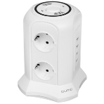 Сетевой фильтр Qumo Power Tower Pro + Wireless SFU2 (P-0010) черный, 6 розеток, фото3
