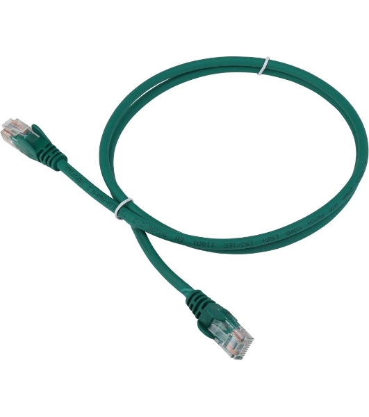 Патч-корд LANMASTER LSZH UTP cat.5e, 0.5 м, зеленый