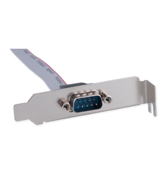 Планка на заднюю панель низкопрофильная Cablexpert CCDB9RECEPTACLE-LP, 1 порт COM/RS-232/DB9-M