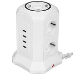 Сетевой фильтр Qumo Power Tower Pro + Wireless SFU2 (P-0010) черный, 6 розеток, фото 1